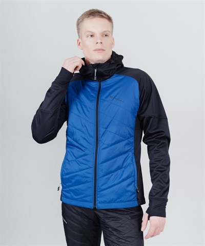 Куртка Nordski Hybrid Hood black/blue - фото 16353