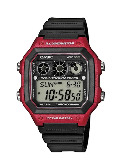 Часы наручные Casio Illuminator AE-1300WH-4A AE-1300WH-4A - фото 24520